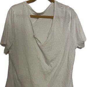 Terra & Sky White Short Sleeve T-Shirt Size 2X
